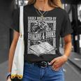 Easily Distracted By Dragons & Books Artwork T-Shirt Gifts for Her Easily Distracted By Dragons & Books Artwork T-Shirt Gifts for Her