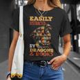 Easily Distracted By Dragons And Books Dragon Lover Mythical T-Shirt Gifts for Her Easily Distracted By Dragons And Books Dragon Lover Mythical T-Shirt Gifts for Her