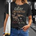 Easily Distracted By Dragons And Books Dragon T-Shirt Gifts for Her
