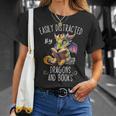 Easily Distracted By Dragons And Books Reading & Fantasy T-Shirt Gifts for Her Easily Distracted By Dragons And Books Reading & Fantasy T-Shirt Gifts for Her