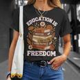 Education Is Freedom History Month Book Black Teacher T-Shirt Gifts for Her Education Is Freedom History Month Book Black Teacher T-Shirt Gifts for Her