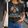 Education Is Freedom Woman Afro Books Reading T-Shirt Gifts for Her Education Is Freedom Woman Afro Books Reading T-Shirt Gifts for Her