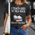 English Teacher Outfit Book Graphic English Grammar Lessons For Men Women T-Shirt Gifts for Her