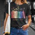 Equality Flower Books Equal Rights Social Justice Feminist T-Shirt Gifts for Her Equality Flower Books Equal Rights Social Justice Feminist T-Shirt Gifts for Her