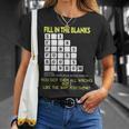 Fill In The Blanks Answers Sox Fork Pants Pulse Books Random T-Shirt Gifts for Her Fill In The Blanks Answers Sox Fork Pants Pulse Books Random T-Shirt Gifts for Her