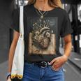 Floral Anatomical Heart Dark Academia Vintage Gothic Book T-Shirt Gifts for Her