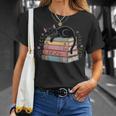 Floral Cat Sleeping On Books T-Shirt Gifts for Her Floral Cat Sleeping On Books T-Shirt Gifts for Her