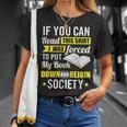 I Was Forced To Put My Book Down Book Lover Reading Small T-Shirt Gifts for Her