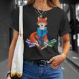 Fox Nerd Reading Books Bookworm Library Book T-Shirt Gifts for Her Fox Nerd Reading Books Bookworm Library Book T-Shirt Gifts for Her