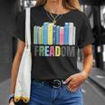 Freadom Books Reader Librarian Reading T-Shirt Gifts for Her