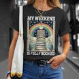 My Weekend Is Fully Booked Book Rainbow Reading Bookworm T-Shirt Gifts for Her