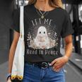 Ghost Book Lover Let Me Read In Peace Tee T-Shirt Gifts for Her