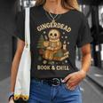 Gingerdead Book Shirt Xmas Cozy Skeleton Reading Christmas T-Shirt Gifts for Her Gingerdead Book Shirt Xmas Cozy Skeleton Reading Christmas T-Shirt Gifts for Her