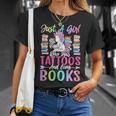 Girl Who Has Tattoos And Loves Books Tattooed Bookworm Girl T-Shirt Gifts for Her Girl Who Has Tattoos And Loves Books Tattooed Bookworm Girl T-Shirt Gifts for Her