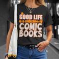 A Good Life Is A Collection Of Comic Books Graphic Vintage T-Shirt Gifts for Her A Good Life Is A Collection Of Comic Books Graphic Vintage T-Shirt Gifts for Her