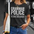 Grammar Police To Serve And Correct Book Literature T-Shirt Gifts for Her Grammar Police To Serve And Correct Book Literature T-Shirt Gifts for Her