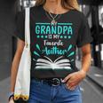 My Grandpa Is My Favorite Author Write Book T-Shirt Gifts for Her My Grandpa Is My Favorite Author Write Book T-Shirt Gifts for Her