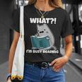 Grey Cat Reading Book Busy Doing Book Related Things Men Women Kids T-Shirt Gifts for Her Grey Cat Reading Book Busy Doing Book Related Things Men Women Kids T-Shirt Gifts for Her