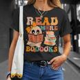 Groovy Booooks Ghost Read More Books Teacher Halloween Men Women Kids T-Shirt Gifts for Her Groovy Booooks Ghost Read More Books Teacher Halloween Men Women Kids T-Shirt Gifts for Her