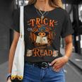 Halloween Book Lovers Librarian Teacher Library Kids Costume T-Shirt Gifts for Her