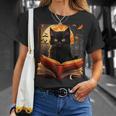 Halloween Cat Reading Books Spooky Cat Reader Teachers For Men Women Kids T-Shirt Gifts for Her Halloween Cat Reading Books Spooky Cat Reader Teachers For Men Women Kids T-Shirt Gifts for Her