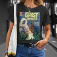 Halloween Horror Vintage Ghost Grim Reaper Comic Book Retro T-Shirt Gifts for Her