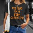 Halloween Pretend I'm Book Character Costume Lazy Adult Kids T-Shirt Gifts for Her Halloween Pretend I'm Book Character Costume Lazy Adult Kids T-Shirt Gifts for Her