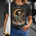 Halloween Tarot Card The Reader Skeleton Reading Books T-Shirt Gifts for Her