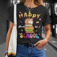 Happy Back To School Cat Books The Start Of The School Year T-Shirt Gifts for Her Happy Back To School Cat Books The Start Of The School Year T-Shirt Gifts for Her