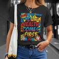 Your Health Comes First Pop Art Comic Book Halftone Retro T-Shirt Gifts for Her Your Health Comes First Pop Art Comic Book Halftone Retro T-Shirt Gifts for Her