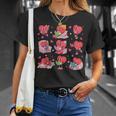 Hearts Reading Book Lovers All Booked For Valentine T-Shirt Gifts for Her