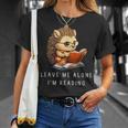 Hedgehog Book Lover Leave Me Alone I'm Reading Girls T-Shirt Gifts for Her Hedgehog Book Lover Leave Me Alone I'm Reading Girls T-Shirt Gifts for Her