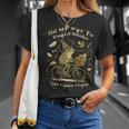 On My Way To Hoard Books And Cause Chaos Tom Foolery Frog T-Shirt Gifts for Her