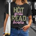 Hot Girls Read Books Retro Varsity Aesthetic Reading T-Shirt Gifts for Her Hot Girls Read Books Retro Varsity Aesthetic Reading T-Shirt Gifts for Her