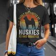 Huskies And Books Husky Mom Husky Dad Retro Vintage Reading T-Shirt Gifts for Her Huskies And Books Husky Mom Husky Dad Retro Vintage Reading T-Shirt Gifts for Her