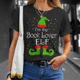 I'm The Book Lover Elf Christmas Books Reading Lover T-Shirt Gifts for Her