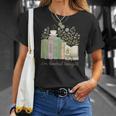 I'm Booked Tonight Cozy Floral Book Lover Graphic T-Shirt Gifts for Her
