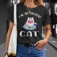 I'm An Indoor Cat I Drink Coffee Read Books Play Games T-Shirt Gifts for Her