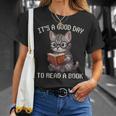 It's A Good Day To Read A Book Cat Pixel Art T-Shirt Gifts for Her