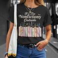 It's Too Nonfictiony Outside Retro Books With Flowers T-Shirt Gifts for Her It's Too Nonfictiony Outside Retro Books With Flowers T-Shirt Gifts for Her