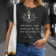 Jane Austen Quote Book Club Romantic Novel One Man's Style T-Shirt Gifts for Her