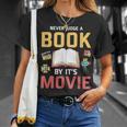 Never Judge A Book By It's Movie Reading T-Shirt Gifts for Her