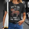 Just A Girl Who Loves Books And Horses Reading T-Shirt Gifts for Her