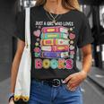 Just A Girl Who Loves Books Reading Library T-Shirt Gifts for Her