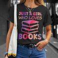 Just A Girl Who Loves Books T-Shirt Gifts for Her