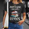 Just A Girl Who Loves Books Women Book Lovers Bookish Girls T-Shirt Gifts for Her