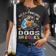 Just A Girl Who Loves Dogs And Books T-Shirt Gifts for Her