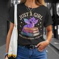 Just A Girl Who Loves Dragons And Books Cute Fantasy T-Shirt Gifts for Her