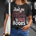 Just A Girl Who Loves Reading Books Book Nerd Librarian T-Shirt Gifts for Her Just A Girl Who Loves Reading Books Book Nerd Librarian T-Shirt Gifts for Her