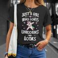 Just A Girl Who Loves Unicorns And Books Women T-Shirt Gifts for Her Just A Girl Who Loves Unicorns And Books Women T-Shirt Gifts for Her